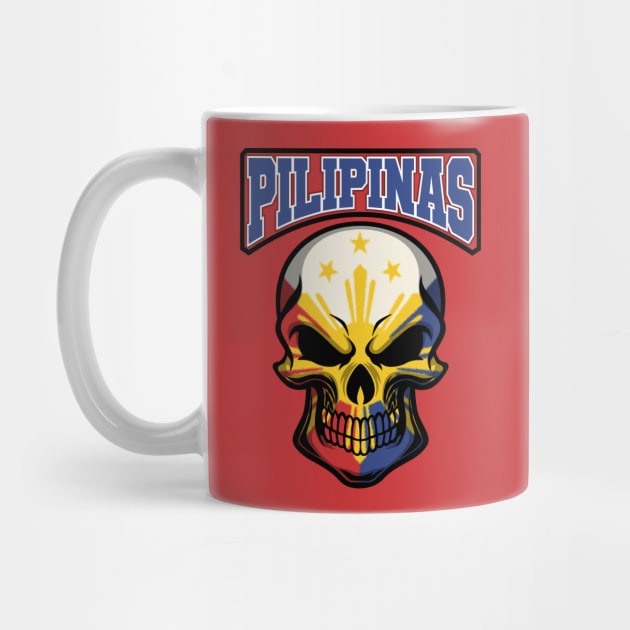 PILIPINAS FLAG IN A SKULL EMBLEM by VERXION